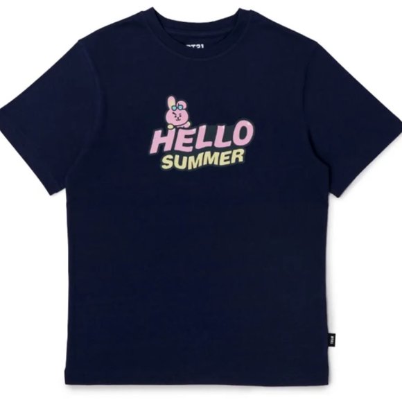 M🎵BTS OFFICIAL BT21 BON VOYAGE SHORT SLEEVES UNISEX T-SHIRT BT21 COOKY Jungkook - Picture 1 of 9